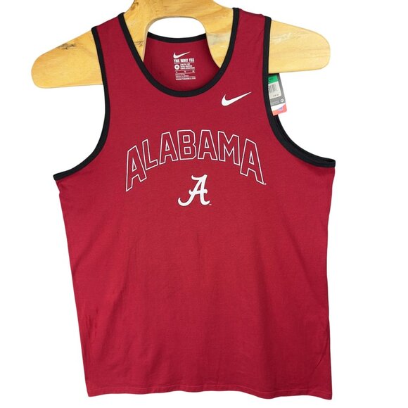 Nike Alabama Crimson Red Tank Top XL Collegiate Licensed Athletic Cut - Picture 1 of 8